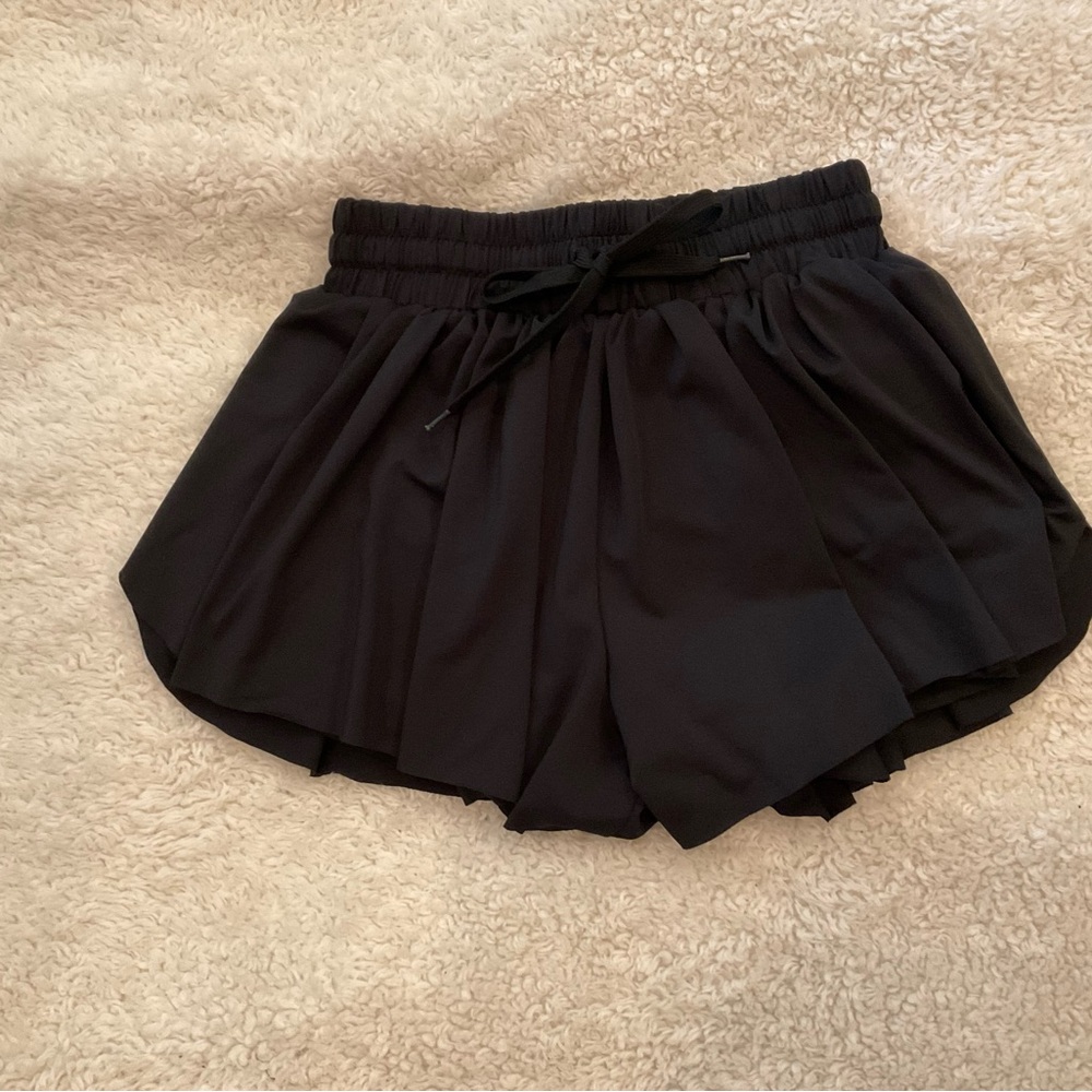 Black Women's butterfly shorts